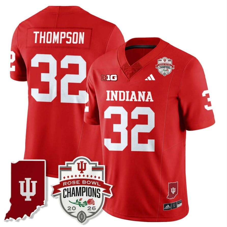 Anthony Thompson Jersey #32 Indiana Hoosiers Rose Bowl Champions Stitched - Image 3