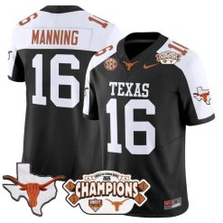 Arch Manning Jersey #16 Texas 2025 State Map Citrus Bowl Champions Stitched