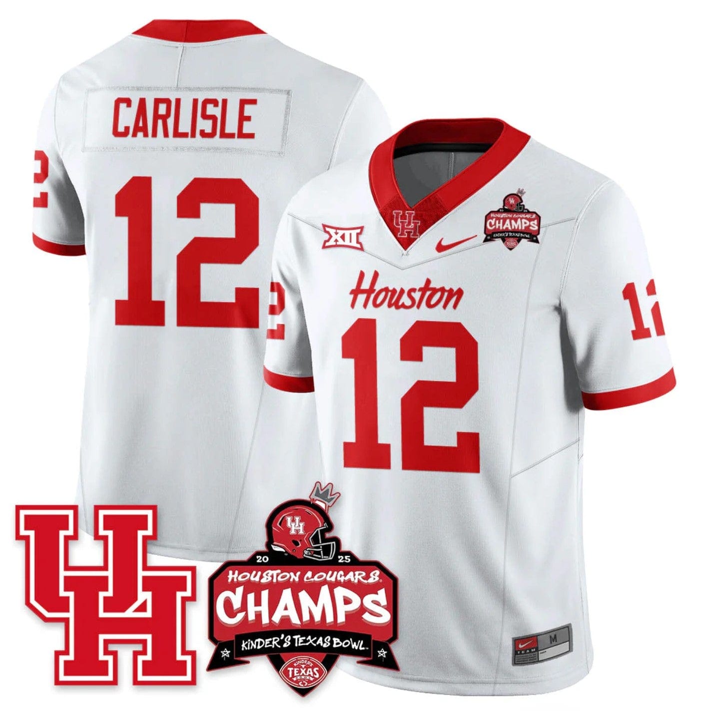 Austin Carlisle Jersey #12 Houston Cougar 2025 Texas Bowl Champions - Image 5