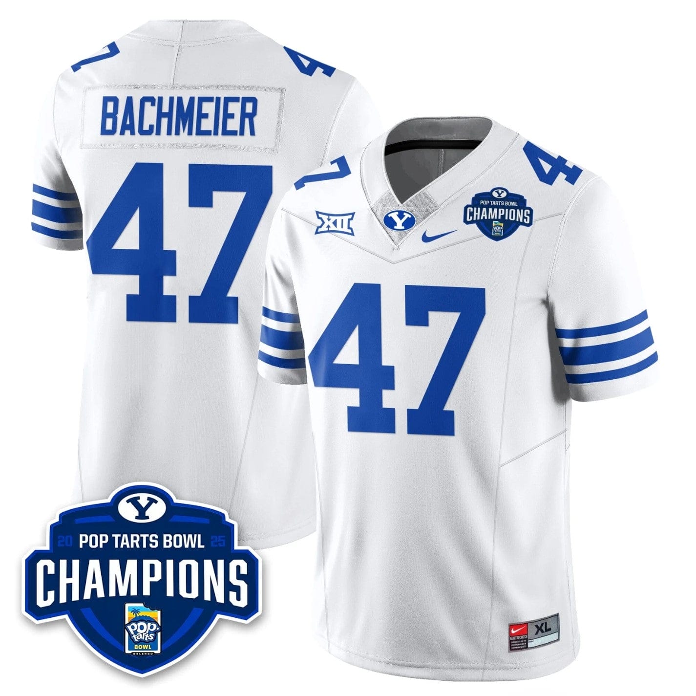 Bear Bachmeier Jersey #47 BYU Cougars 2025 Pop-Tarts Bowl Champion - Image 5