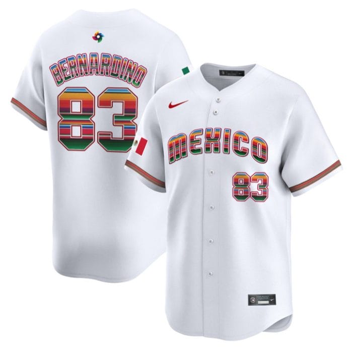 Brennan Bernardino Jersey #83 Mexico 2026 World Baseball Serape Edition Stitched - Image 4