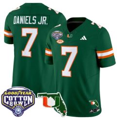 Alternative view of CJ Daniels Jersey #7 Miami Hurricanes 2025 Cotton Bowl Florida Stitched