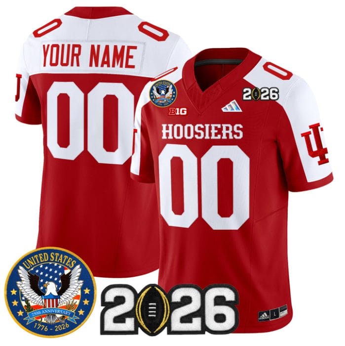 Custom Indiana Hoosiers Jersey United States 250th Patch 2026 Stitched - Image 3