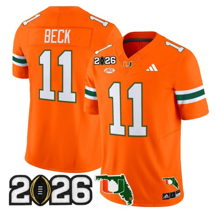 Carson Beck Jersey #11 Miami Hurricanes 2026 CFP Final Florida Stitched - Image 4