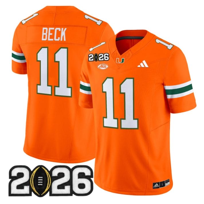 Carson Beck Jersey #11 Miami Hurricanes 2026 CFP Final Stitched Black - Image 4