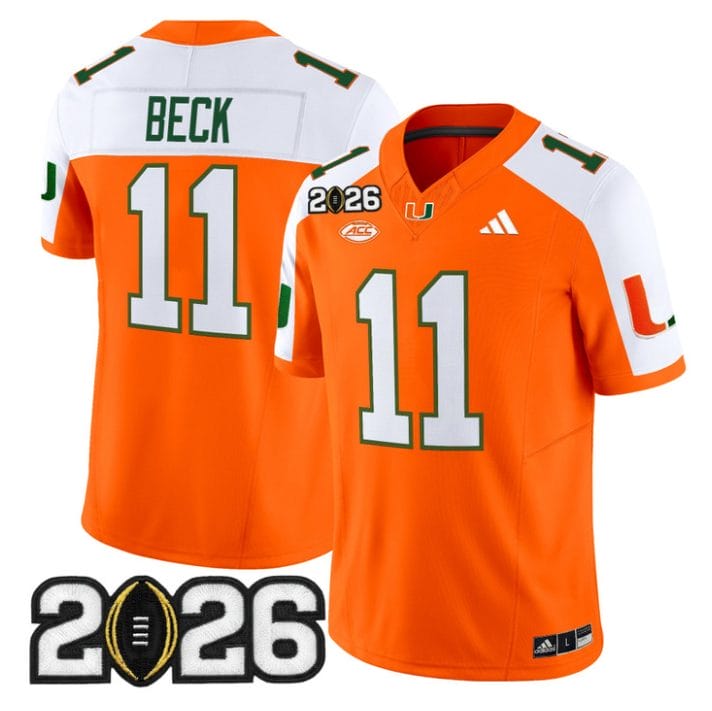 Carson Beck Jersey #11 Miami Hurricanes 2026 CFP Final Stitched Black - Image 3