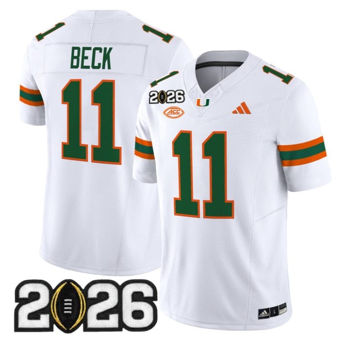 Carson Beck Jersey #11 Miami Hurricanes 2026 CFP Final Stitched Black - Image 5