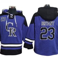 Colorado Rockies #19 Charlie Blackmon Purple Ageless Must-Have Lace-Up Pullover Hoodie