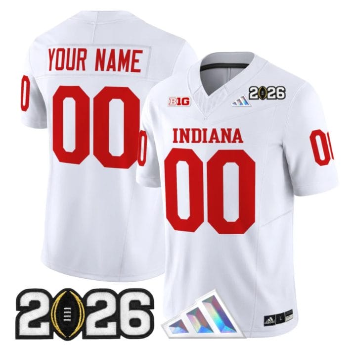 Custom Indiana Hoosiers Jerey 2026 CFP Final Patch V3 Stitched - Image 5