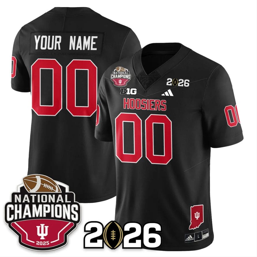 Custom Indiana Hoosiers Jersey 2025 National Champions Patch V3 Stitched - Image 2
