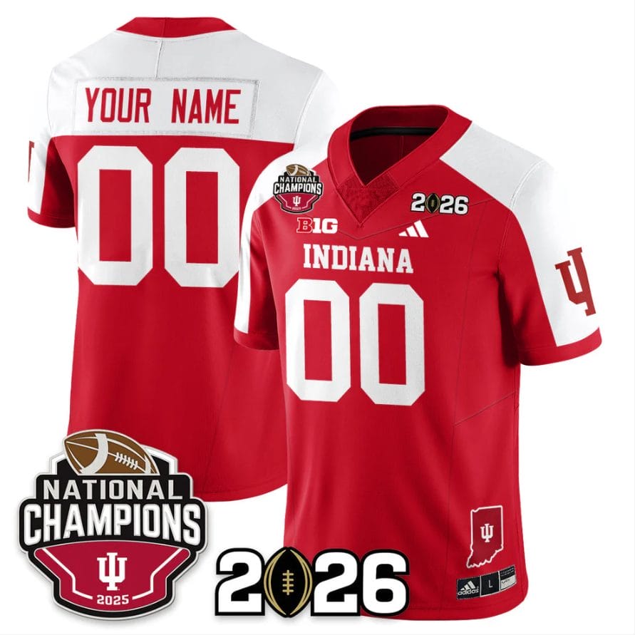 Custom Indiana Hoosiers Jersey 2025 National Champions Patch V3 Stitched - Image 3