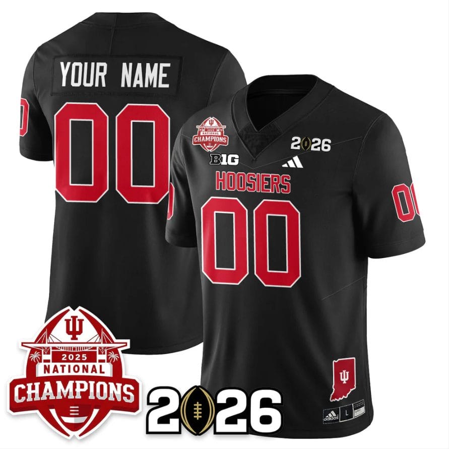 Custom Indiana Hoosiers Jersey 2025 National Champions V2 Stitched - Image 2