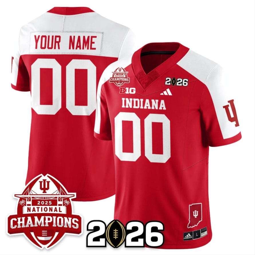 Custom Indiana Hoosiers Jersey 2025 National Champions V2 Stitched - Image 3