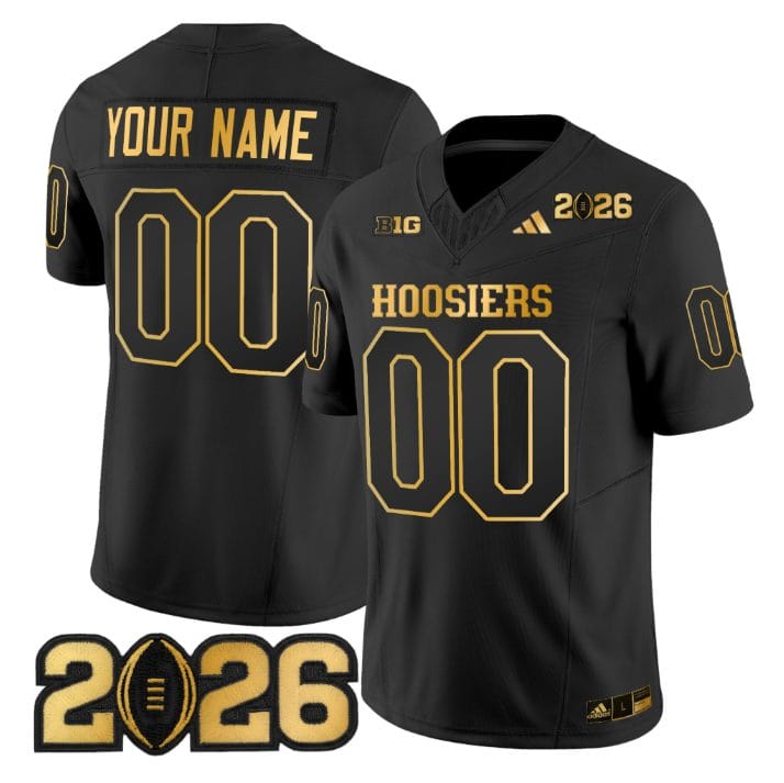 Custom Indiana Hoosiers Jersey 2026 CFP Final Patch Vapor Limited Stitched - Image 2