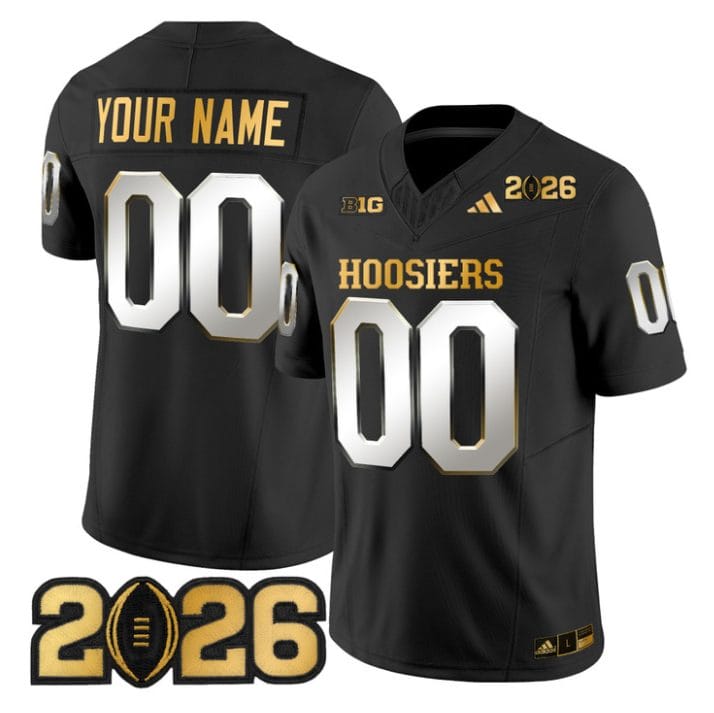 Custom Indiana Hoosiers Jersey 2026 CFP Final Patch Vapor Limited Stitched - Image 3