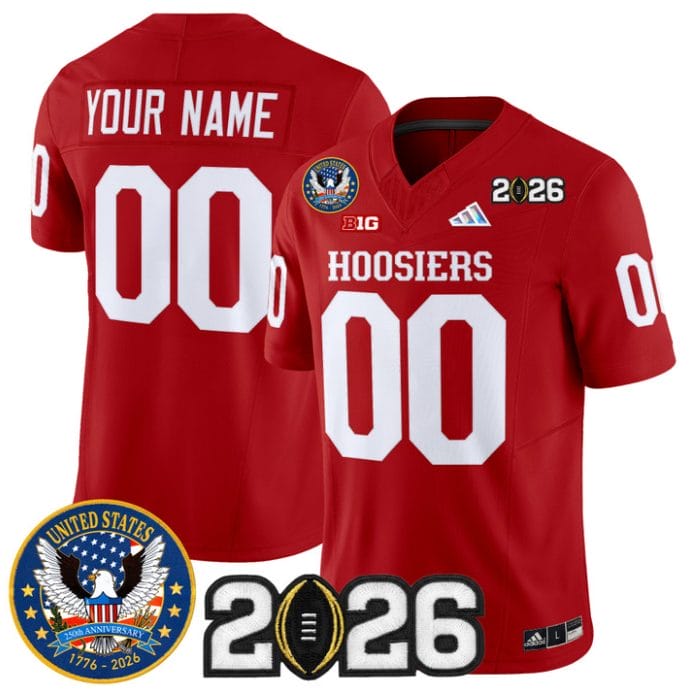 Custom Indiana Hoosiers Jersey United States 250th Patch 2026 Stitched - Image 4
