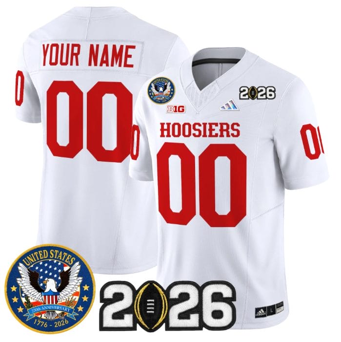 Custom Indiana Hoosiers Jersey United States 250th Patch 2026 Stitched - Image 5