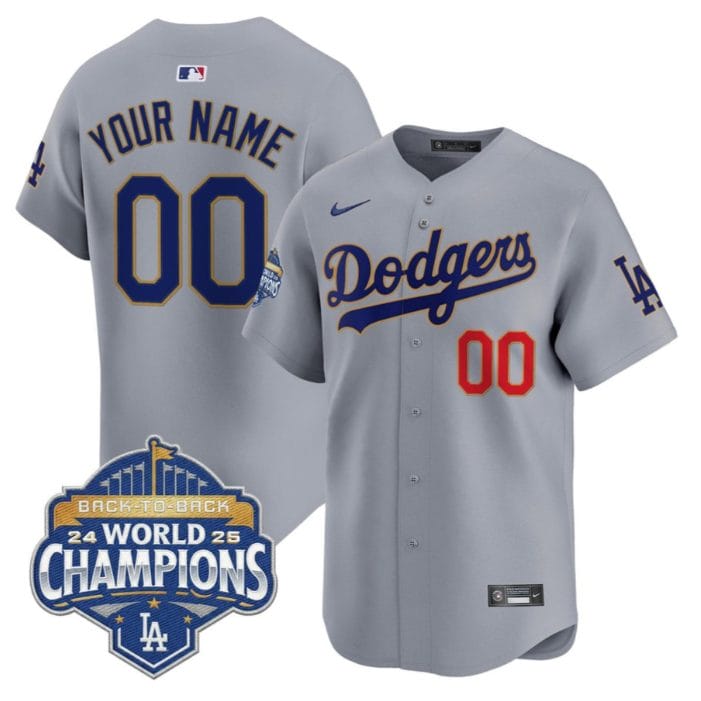 Custom Los Angeles Dodgers Jersey 2025 World Series Champions Stitched - Image 2