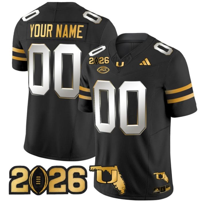 Custom Miami Hurricanes Jersey 2026 CFP Final Florida Patch Stitched - Image 3