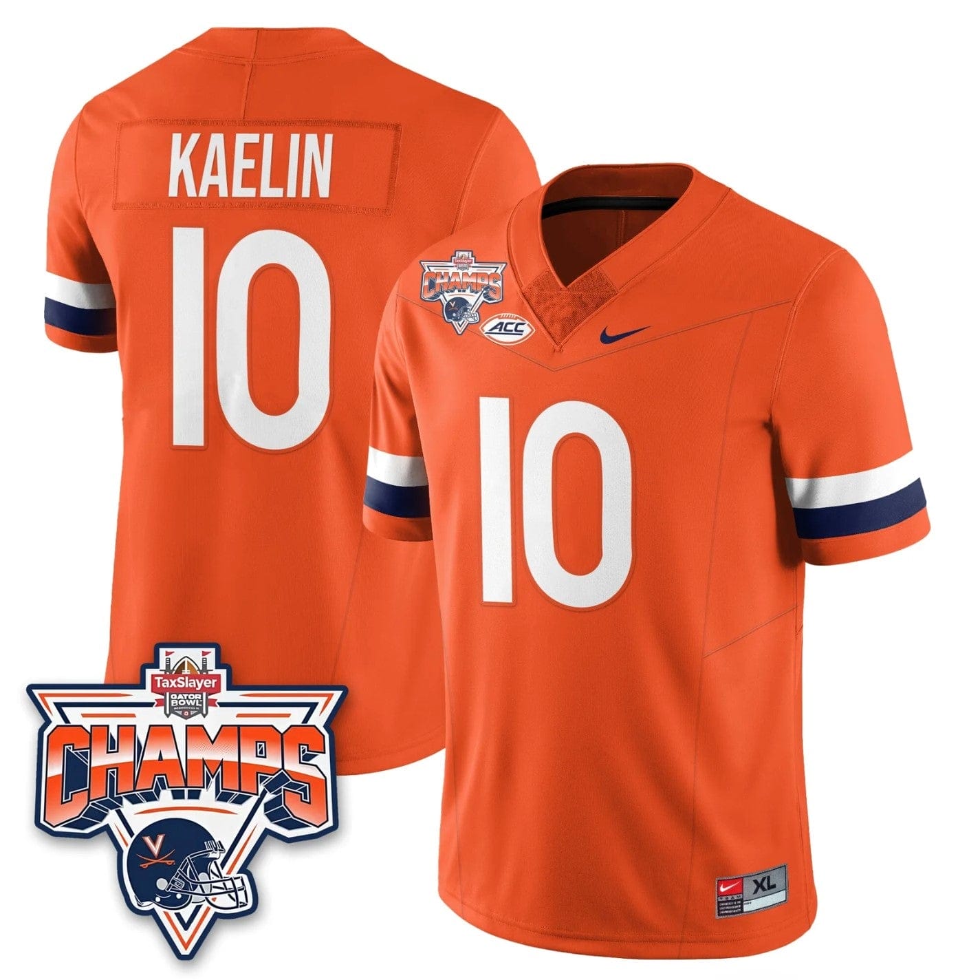 Daniel Kaelin Jersey #10 Virginia Cavaliers 2025 Gator Bowl Champions - Image 3