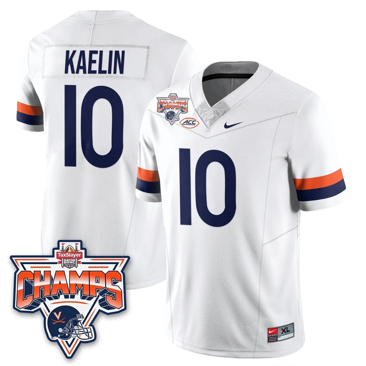 Daniel Kaelin Jersey #10 Virginia Cavaliers 2025 Gator Bowl Champions - Image 4