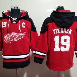 Detroit Red Wings #19 Steve Yzerman Pullover Hoodie