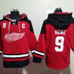 Detroit Red Wings #9 Gordie Howe Pullover Hoodie