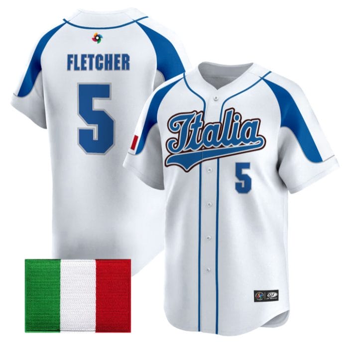 Dominic Fletcher Jersey #5 Team Italy 2026 World Baseball Classic Stitched - Image 3