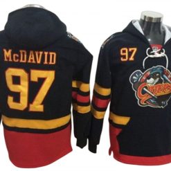 Edmonton Oilers #97 Connor McDavid One Front Pocket Pullover Hoodie Black
