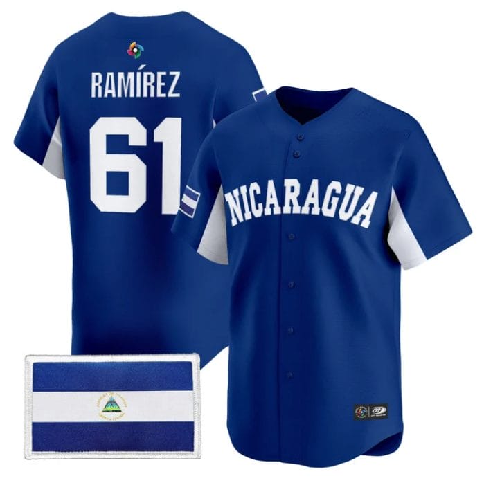 Erasmo Ramírez Jersey #61 Team Nicaragua 2026 World Baseball Stitched