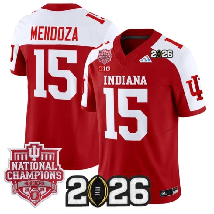 Fernando Mendoza Jersey #15 Hoosiers 2025 National Champions 2026 Patch - Image 3