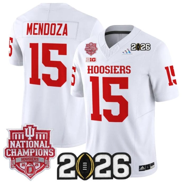 Fernando Mendoza Jersey #15 Hoosiers 2025 National Champions 2026 Patch - Image 5