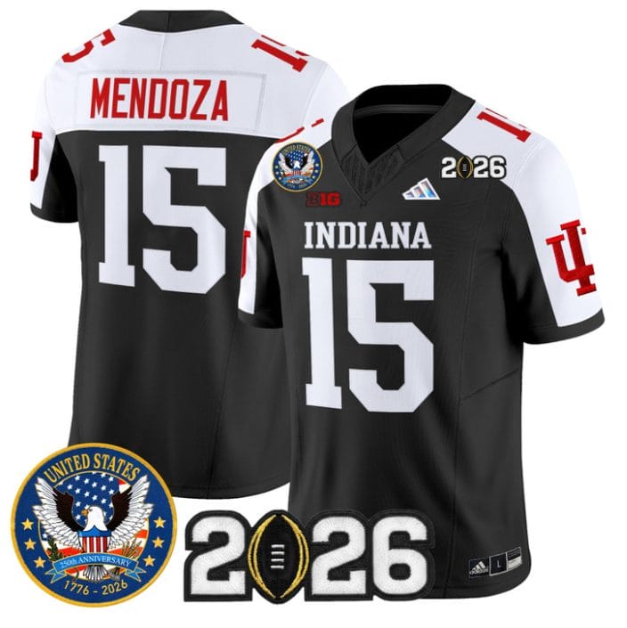 Fernando Mendoza Jersey #15 Hoosiers United States 250th V2 Stitched