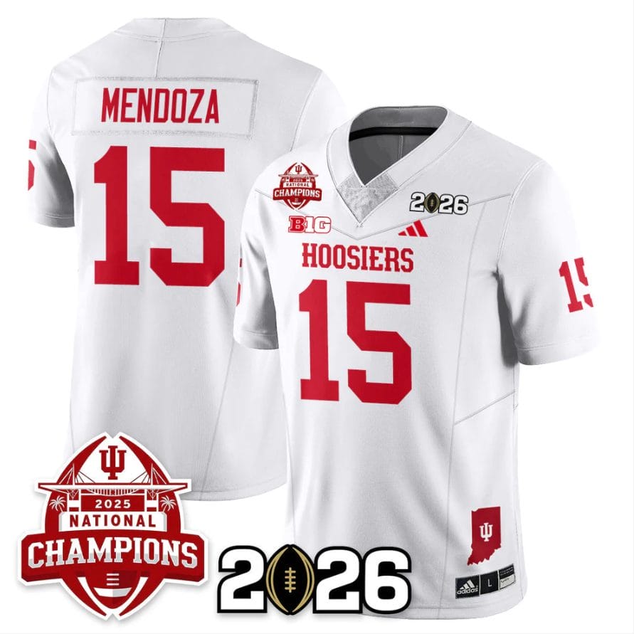 Fernando Mendoza Jersey #15 Indiana Hoosiers 2025 National Champions V2 Stitched - Image 5