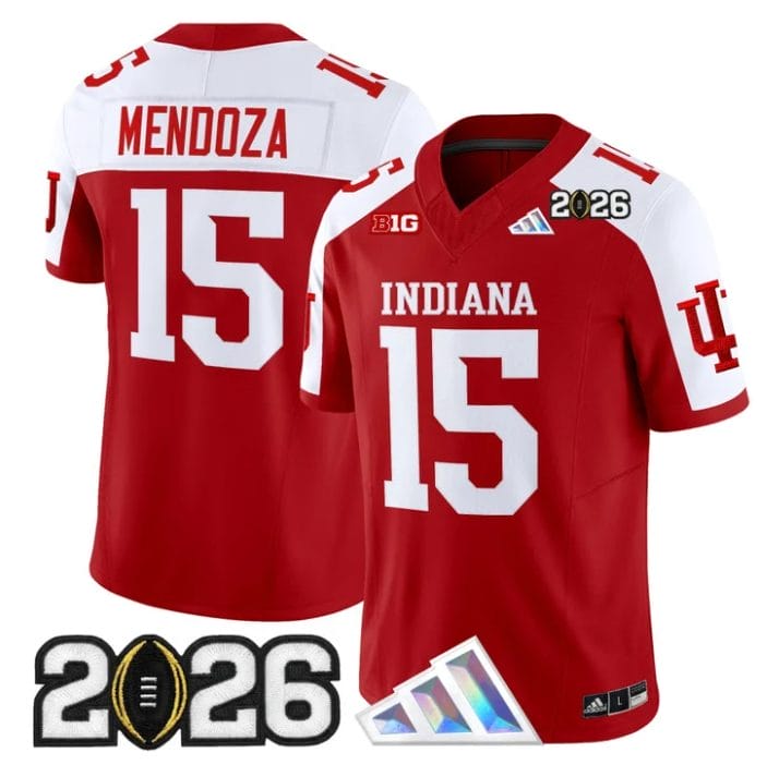 Fernando Mendoza Jersey #15 Indiana Hoosiers 2026 CFP Final V3 Stitched - Image 3