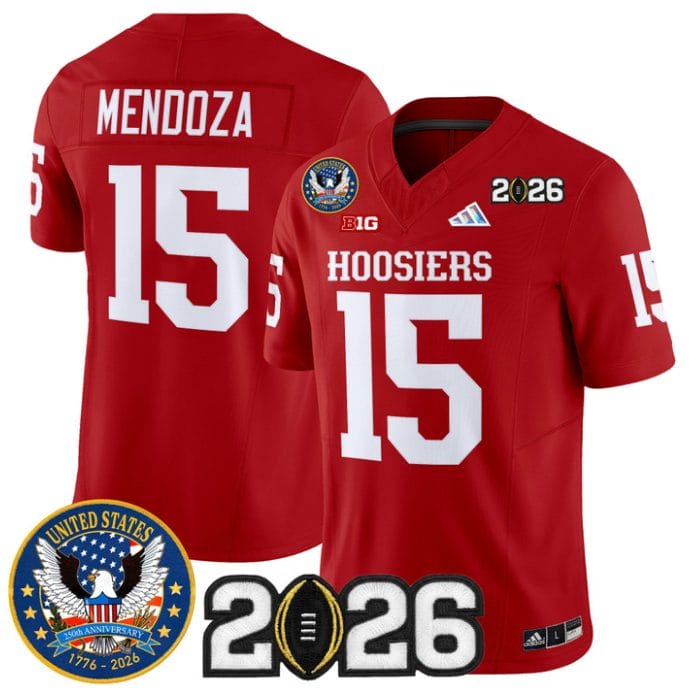 Fernando Mendoza Jersey #15 Indiana Hoosiers United States 250th 2026 Stitched - Image 4