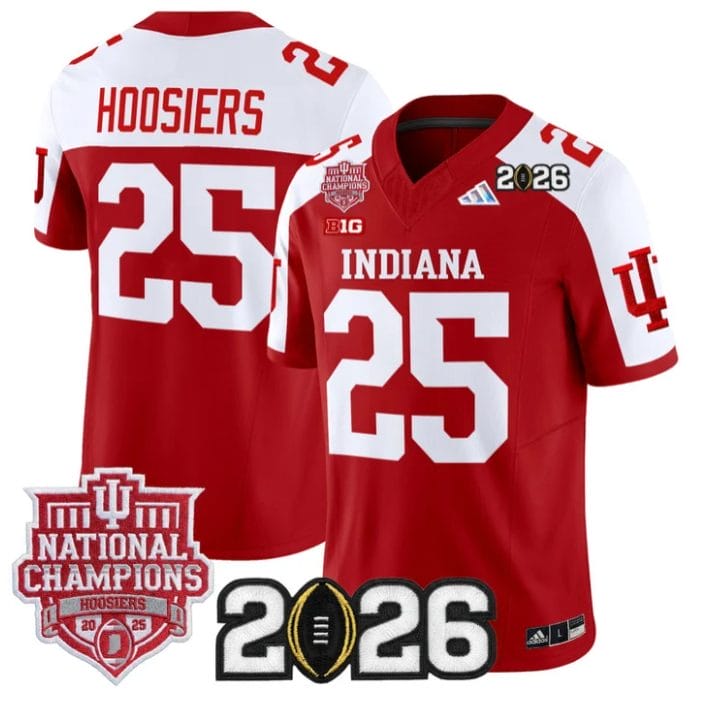 Hoosiers Jersey #25 Hoosiers 2025 National Champions 2026 Patch Stitched - Image 3