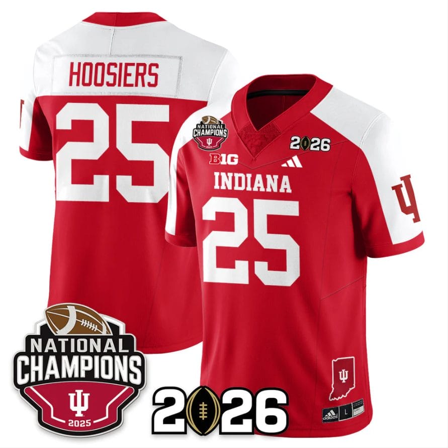 Hoosiers Jersey #24 Indiana Hoosiers 2025 National Champions V3 Stitched - Image 3