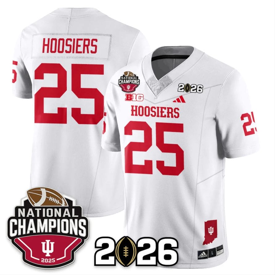 Hoosiers Jersey #24 Indiana Hoosiers 2025 National Champions V3 Stitched - Image 5