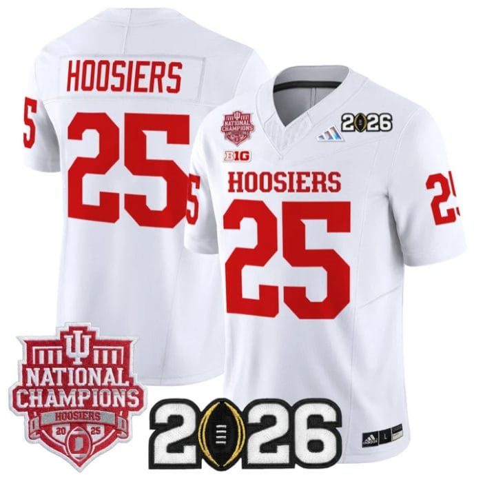 Hoosiers Jersey #25 Hoosiers 2025 National Champions 2026 Patch Stitched - Image 5