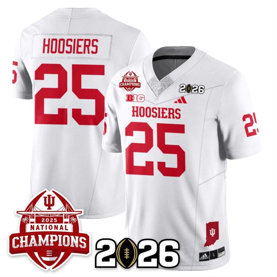 Hoosiers Jersey #25 Indiana Hoosiers 2025 National Champions V2 Stitched - Image 5