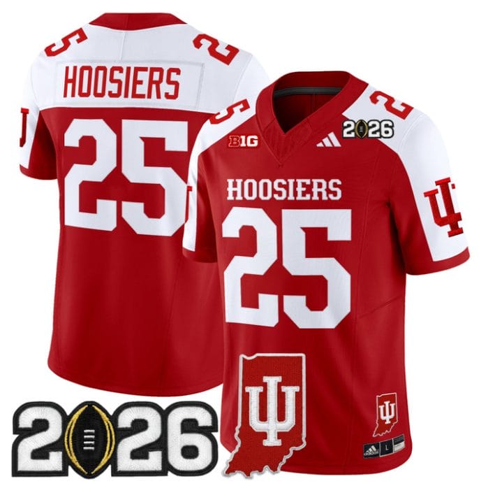 Hoosiers Jersey #25 Indiana Hoosiers 2026 CFP Final Indiana State Stitched - Image 3