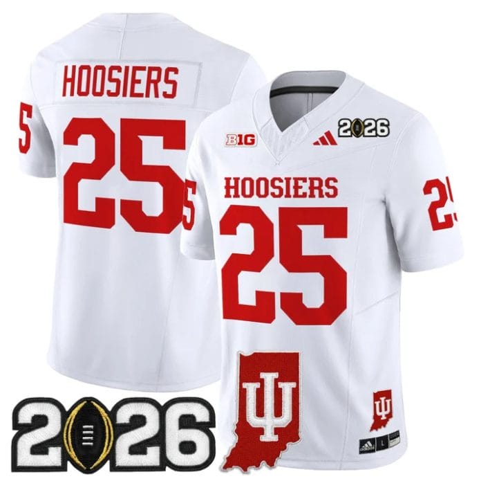 Hoosiers Jersey #25 Indiana Hoosiers 2026 CFP Final Indiana State Stitched - Image 5