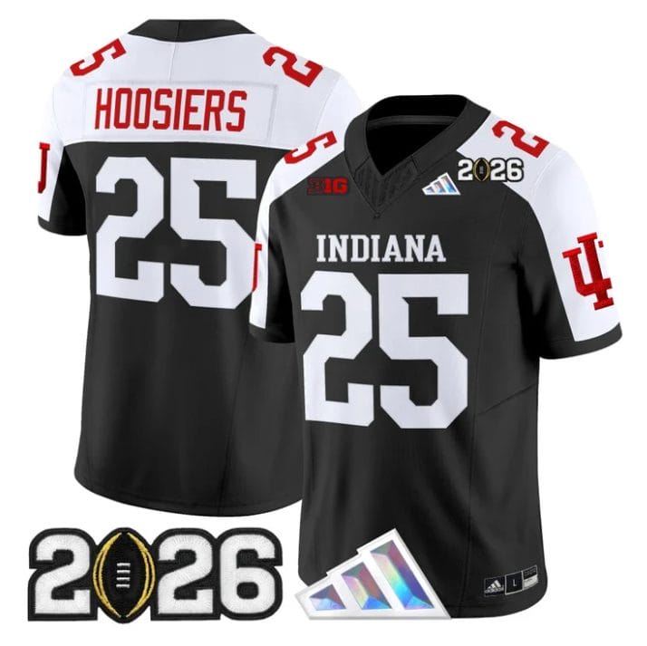 Hoosiers Jersey #25 Indiana Hoosiers 2026 CFP Final V3 Stitched