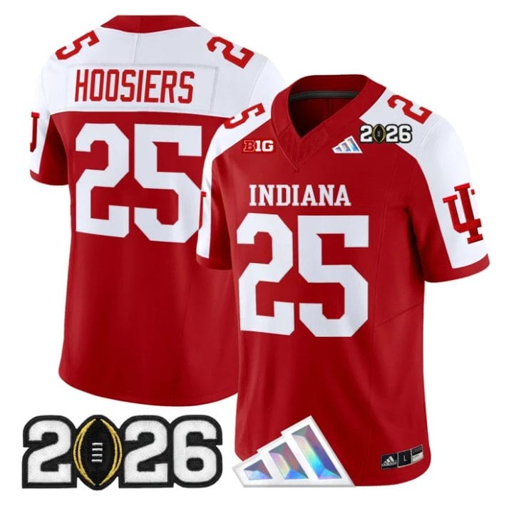 Hoosiers Jersey #25 Indiana Hoosiers 2026 CFP Final V3 Stitched - Image 3