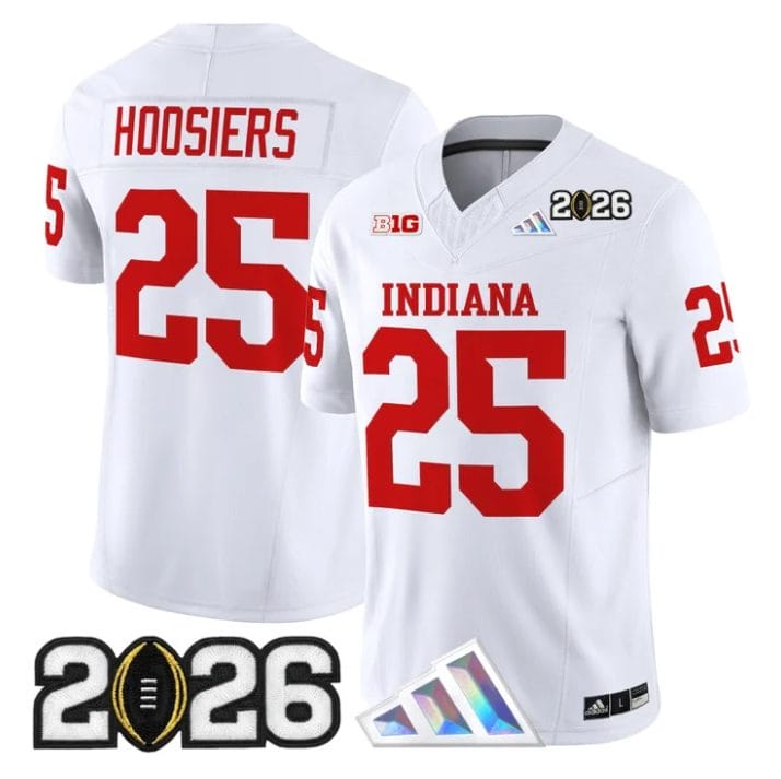 Hoosiers Jersey #25 Indiana Hoosiers 2026 CFP Final V3 Stitched - Image 5