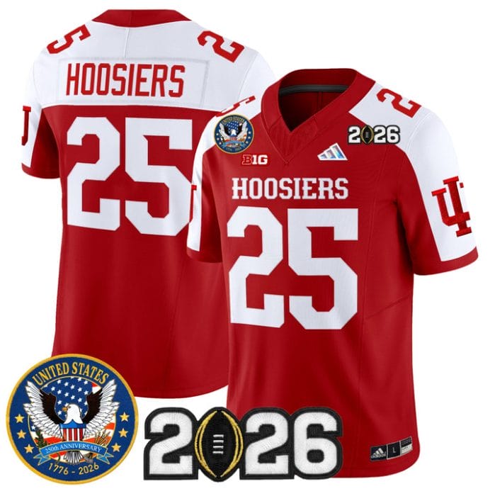 Hoosiers Jersey #25 Indiana Hoosiers United States 250th 2026 Stitched - Image 3