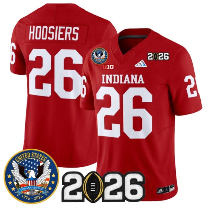 Hoosiers Jersey #26 Hoosiers United States 250th Patch V2 Stitched - Image 4