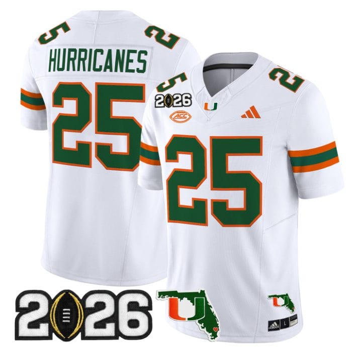 Hurricanes Jersey #25 Miami Hurricanes 2026 CFP Final Florida Stitched - Image 5