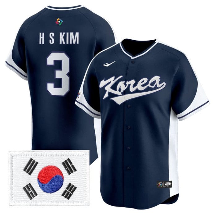 Hye-Seong Kim Jersey #3 Team Korea 2026 World Baseball Classic Stitched
